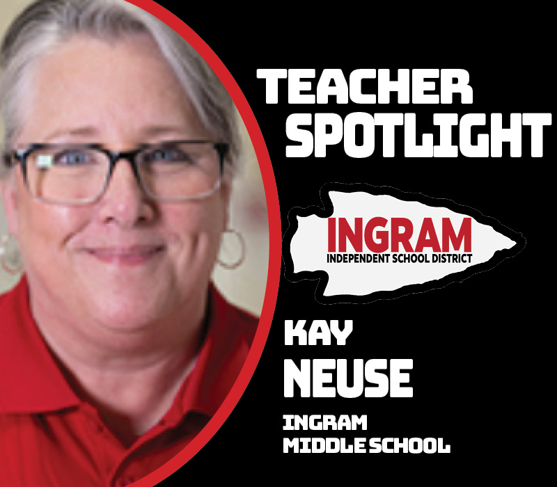 Kay Neuse teaches seventh-grade mathematics at Ingram Middle School