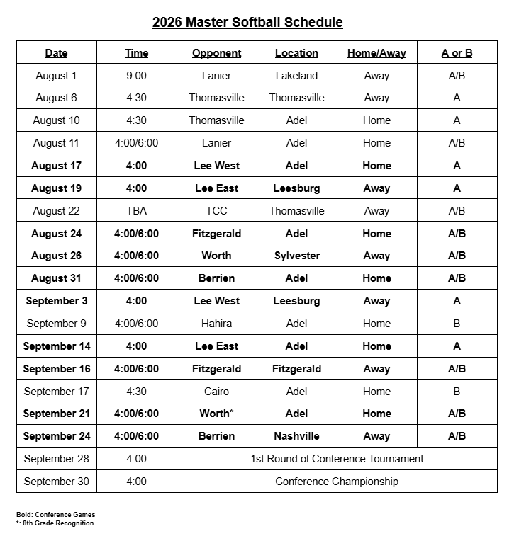 Schedule 