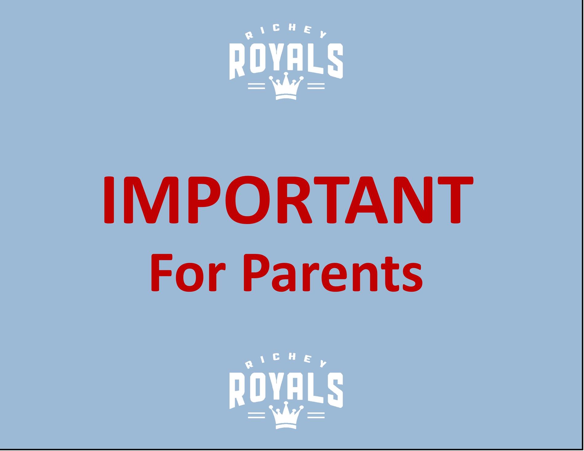 Important for Parents