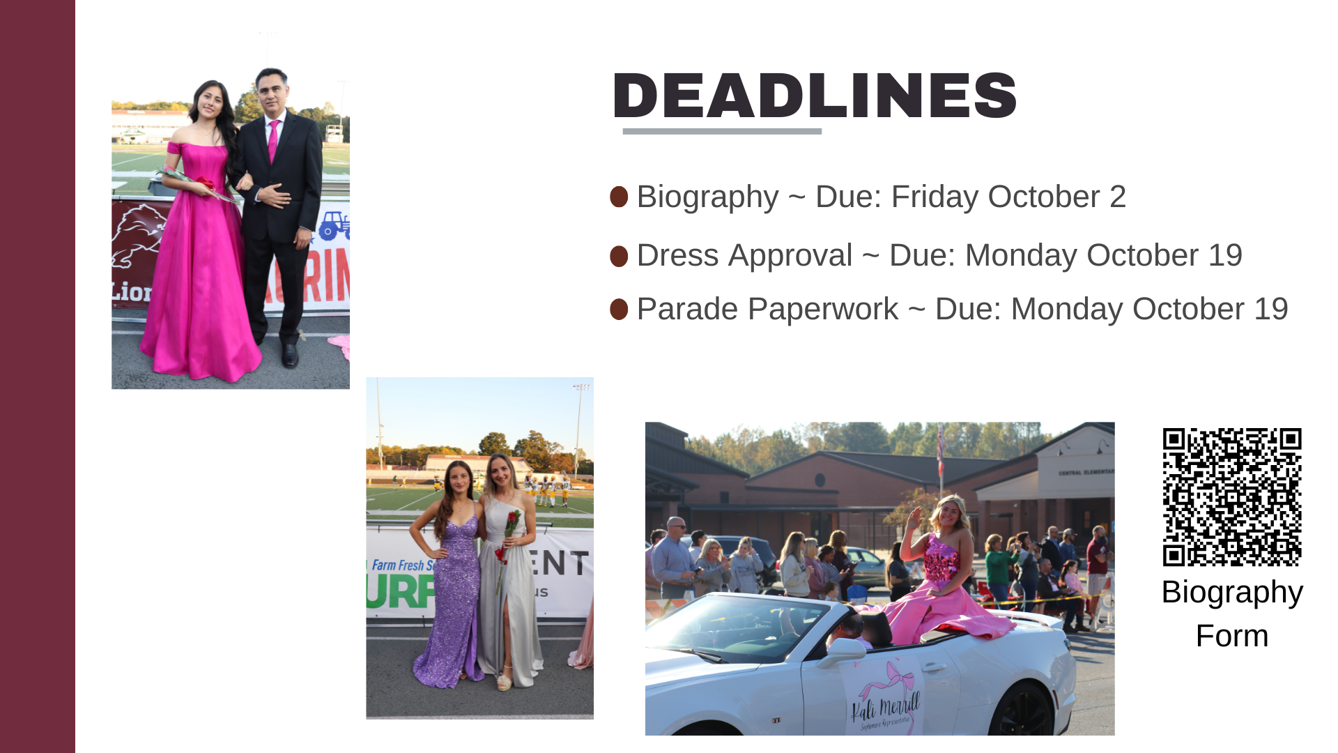 Biography deadline october 2