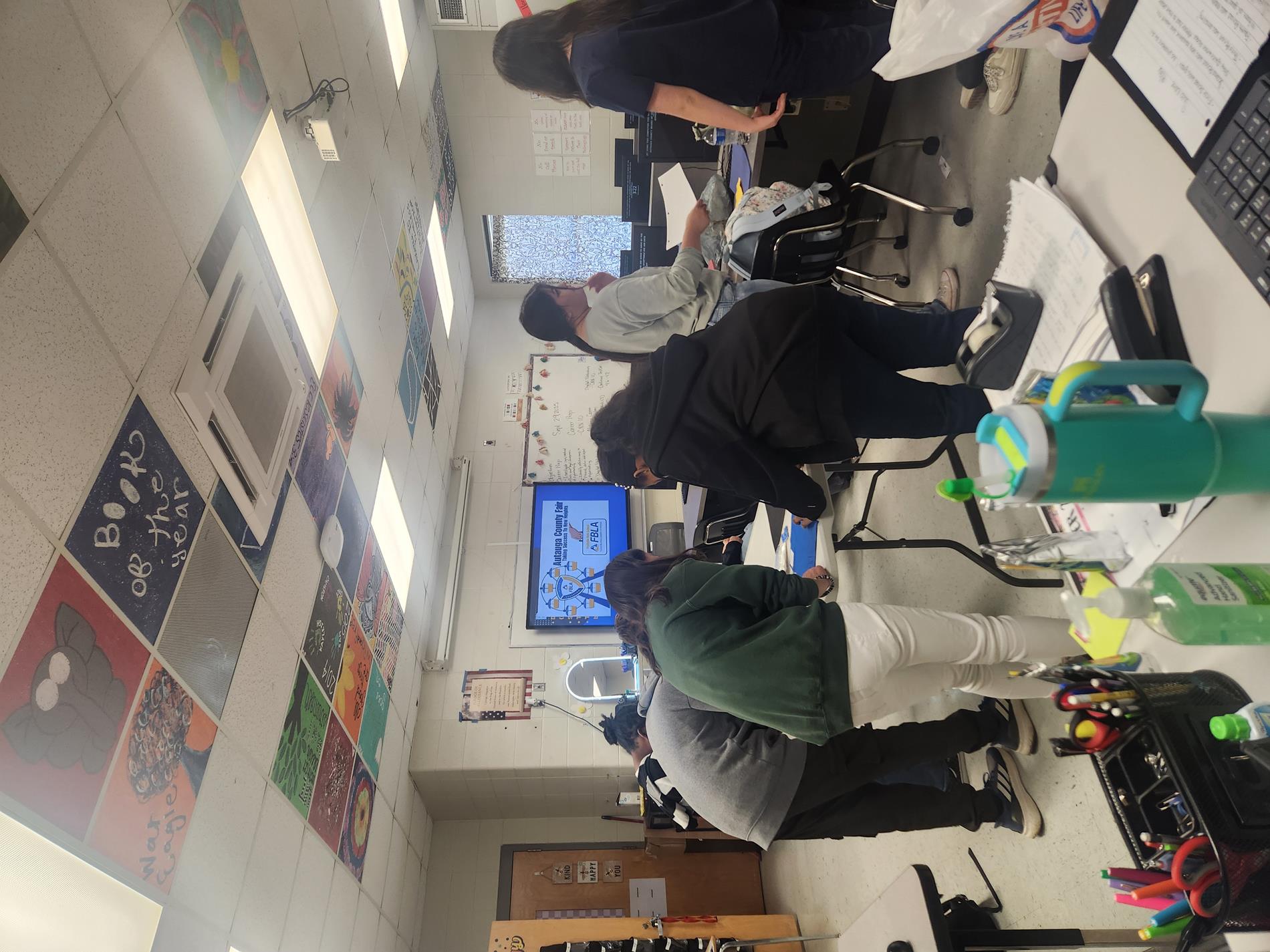 FBLA Members work session