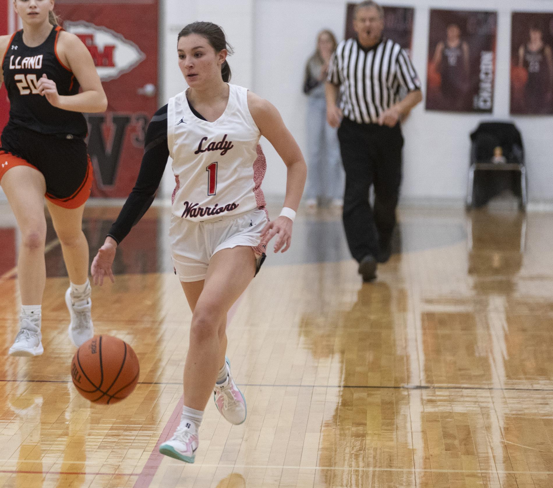 Ingram Tom Moore girls basketball vs Llano