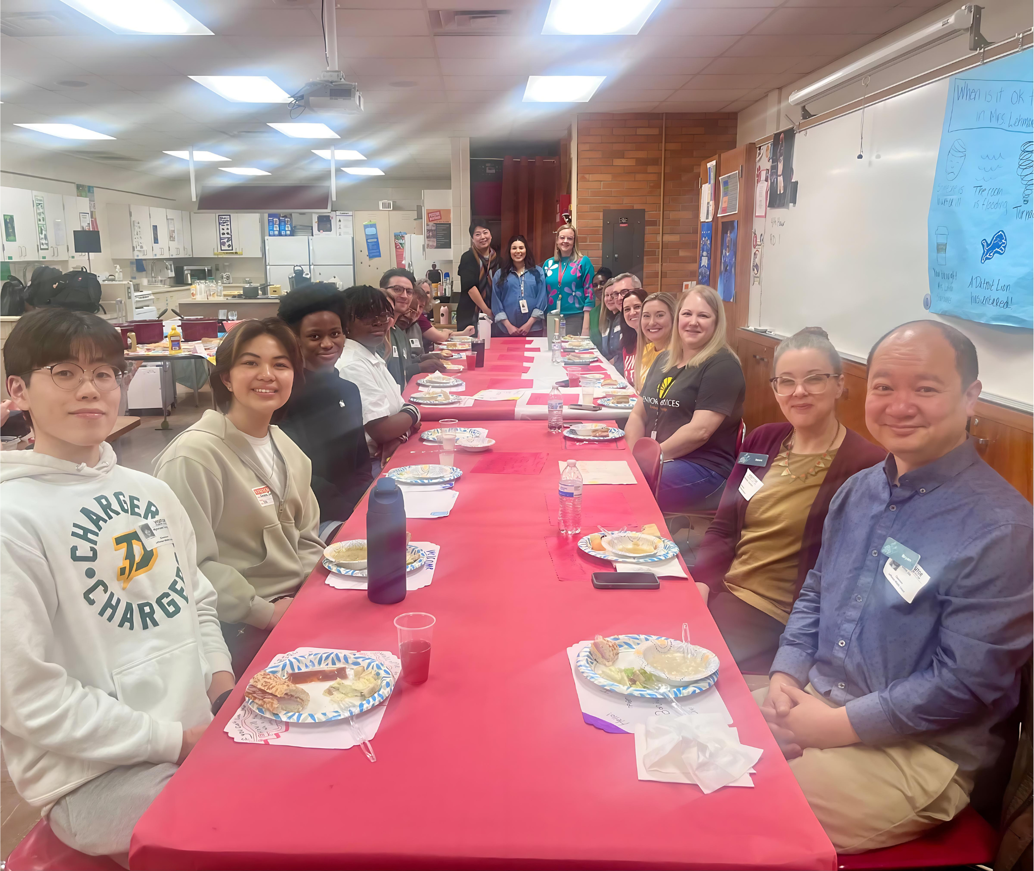 Photo of Voices of our Community event speakers at Life Skills hosted lunch