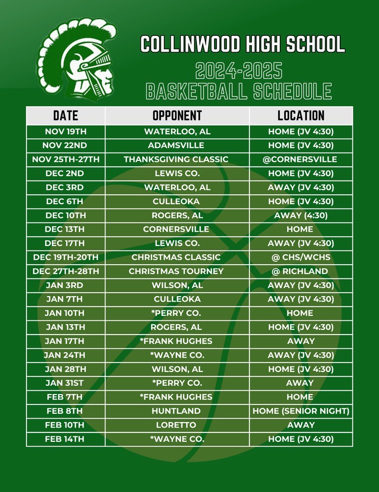 bball sched