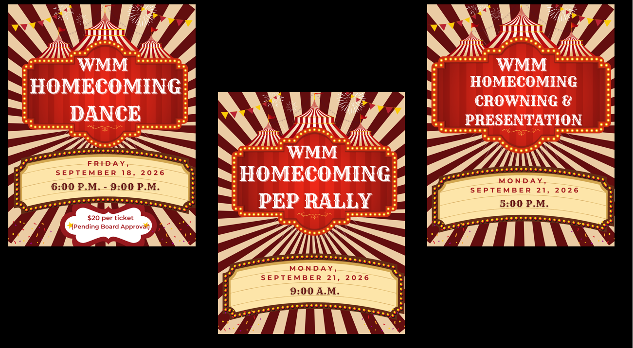 Dance, Pep Rally, Crowning