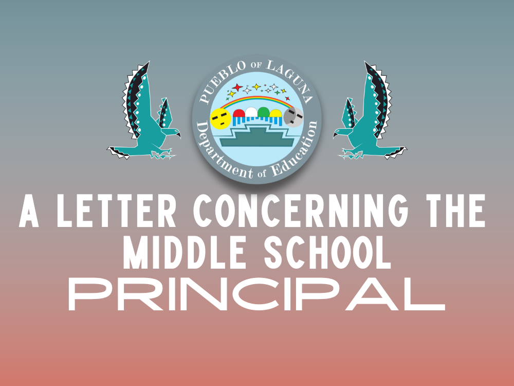 Letter about the LMS Princpal