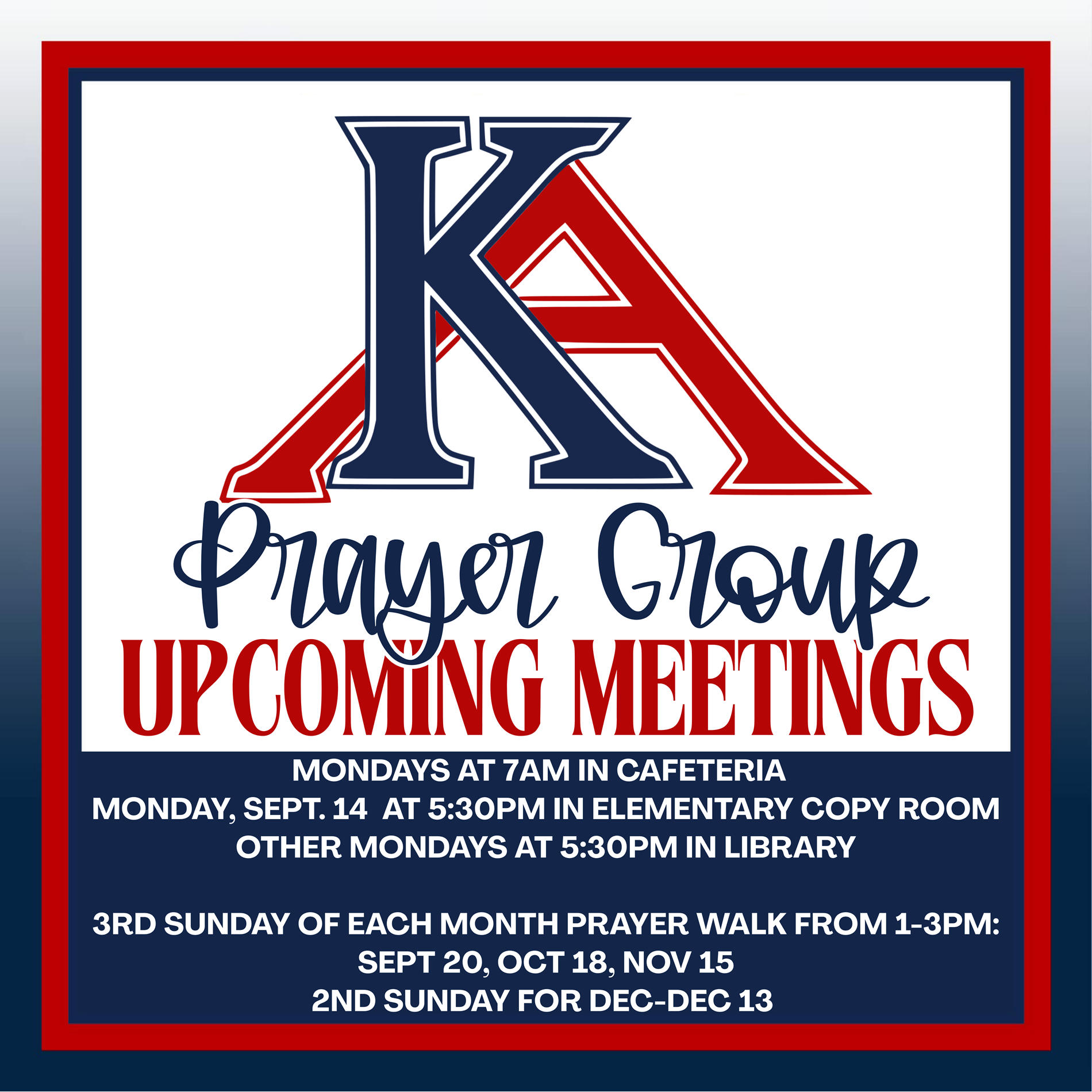 prayer meetings