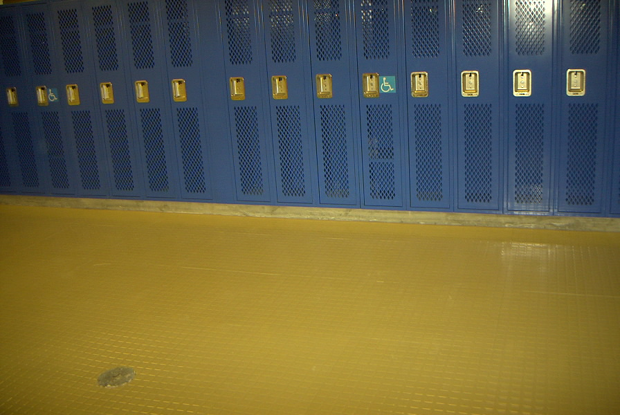 New lockers in locker room