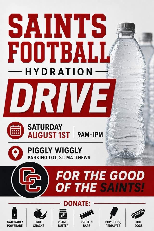 Saints Football Hydration Drive