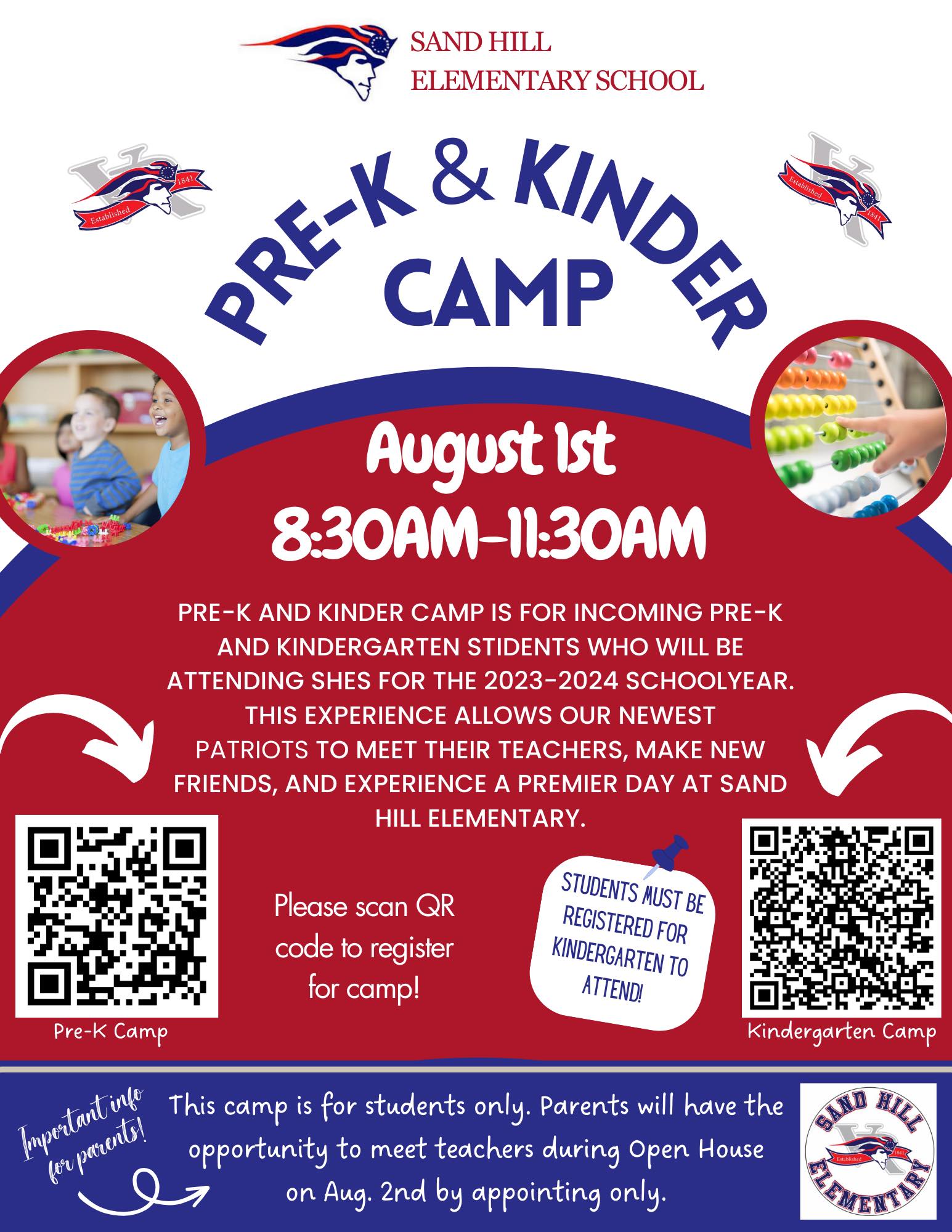 PreK and Kindergarten Camp