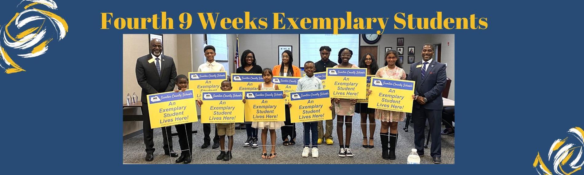 Exemplary Students Fourth Nine Weeks