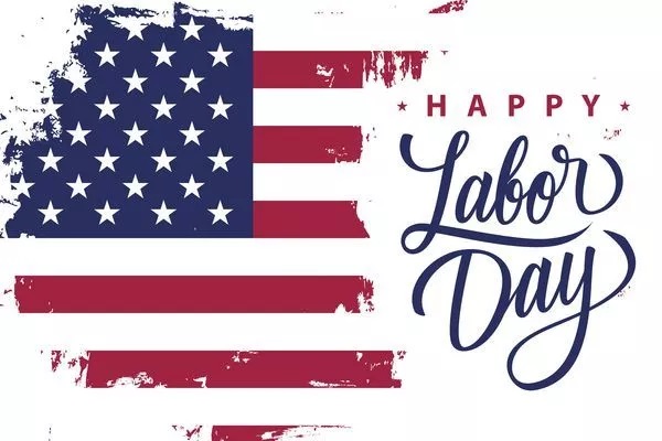 Labor Day American Flag
