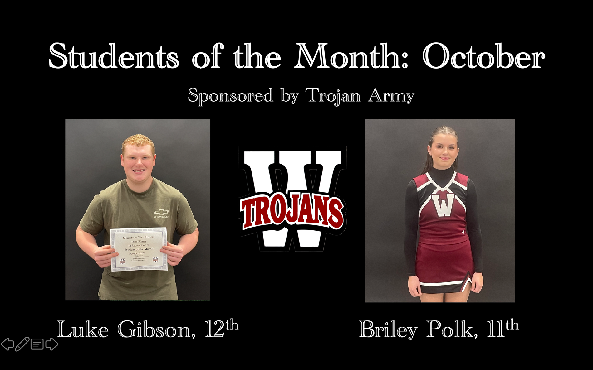 Students of the month: October