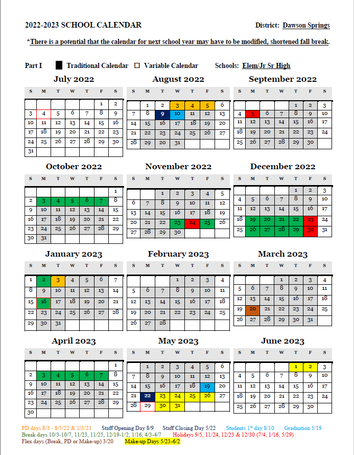 Calendar