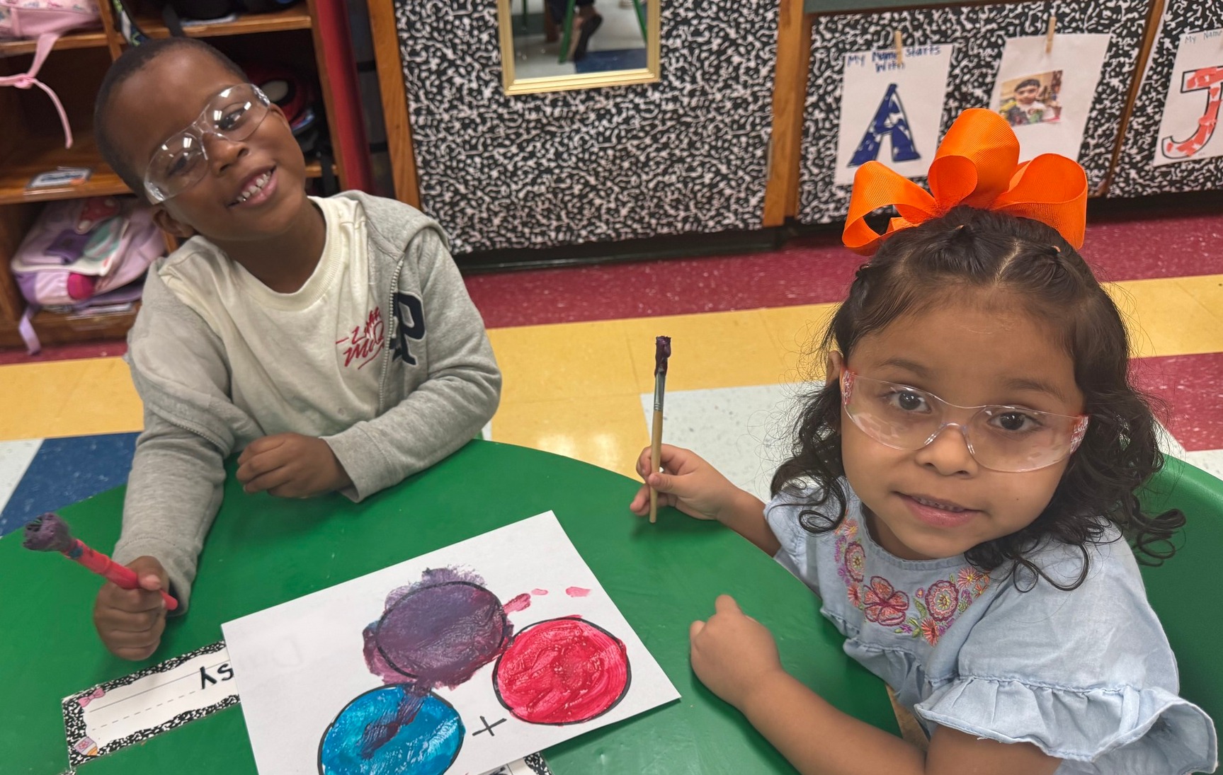 Mixing Colors in Pre-K