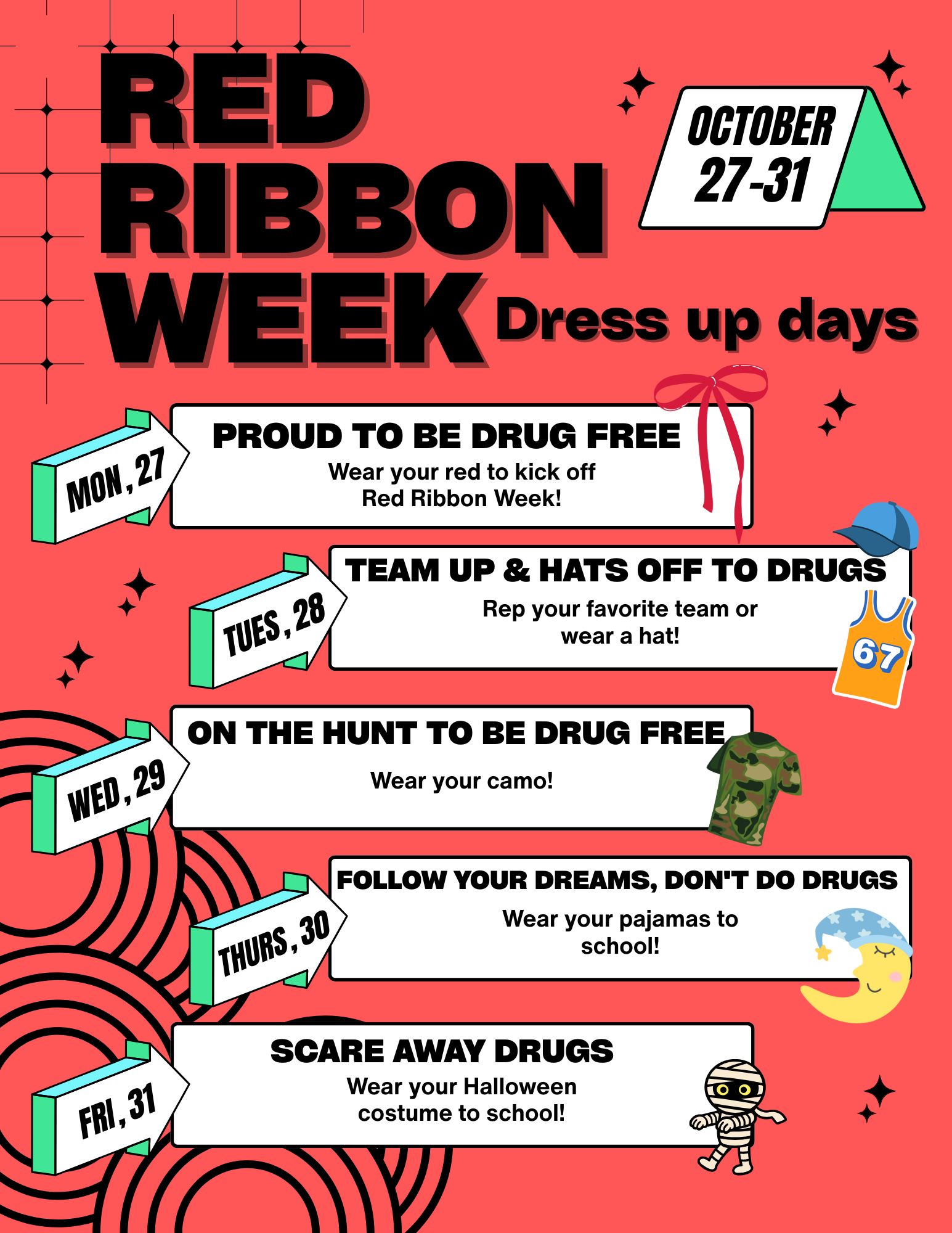 Red Ribbon Week Schedule