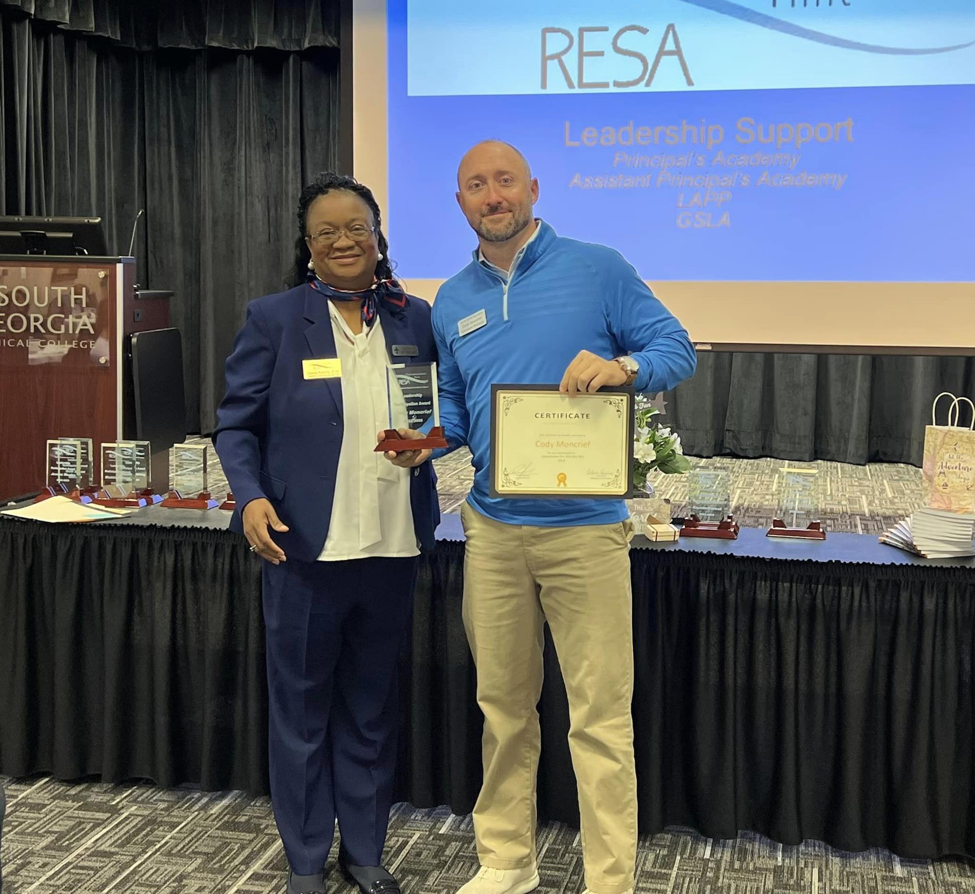 Cody Moncrief and Dr. Valerie Roberts