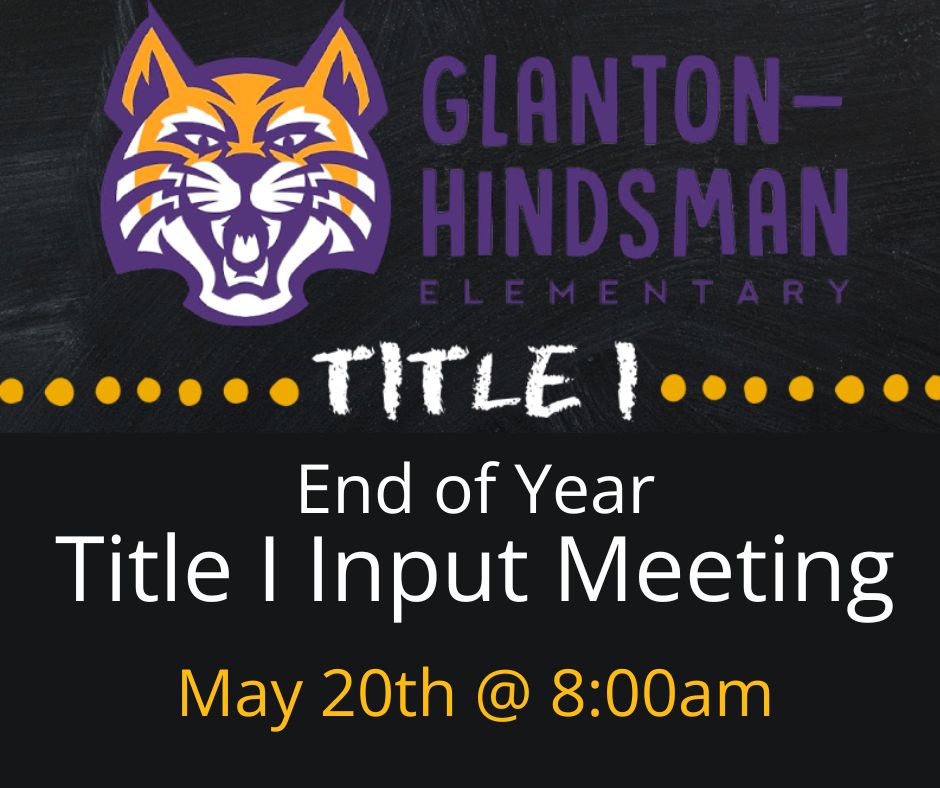 Title I Input Meeting Flyer Eng Title I Input Meeting Flyer Eng