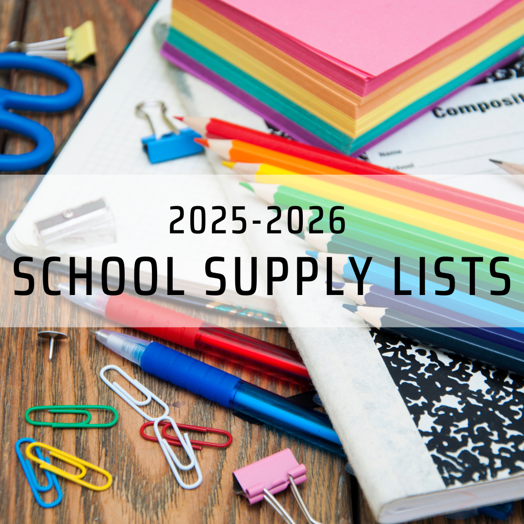 2025-2026 School Supply List Graphic