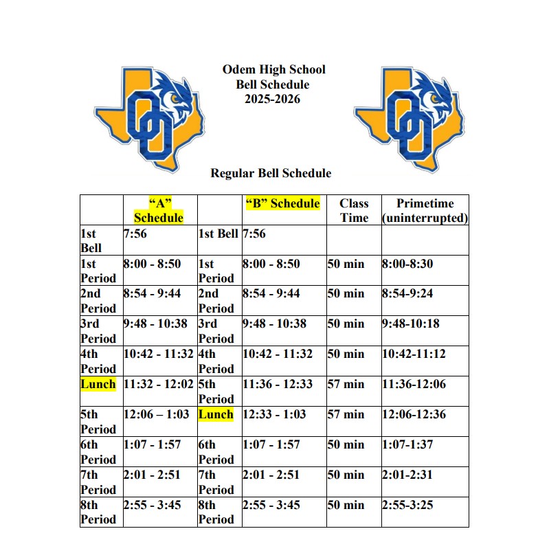 Regular Bell Schedule