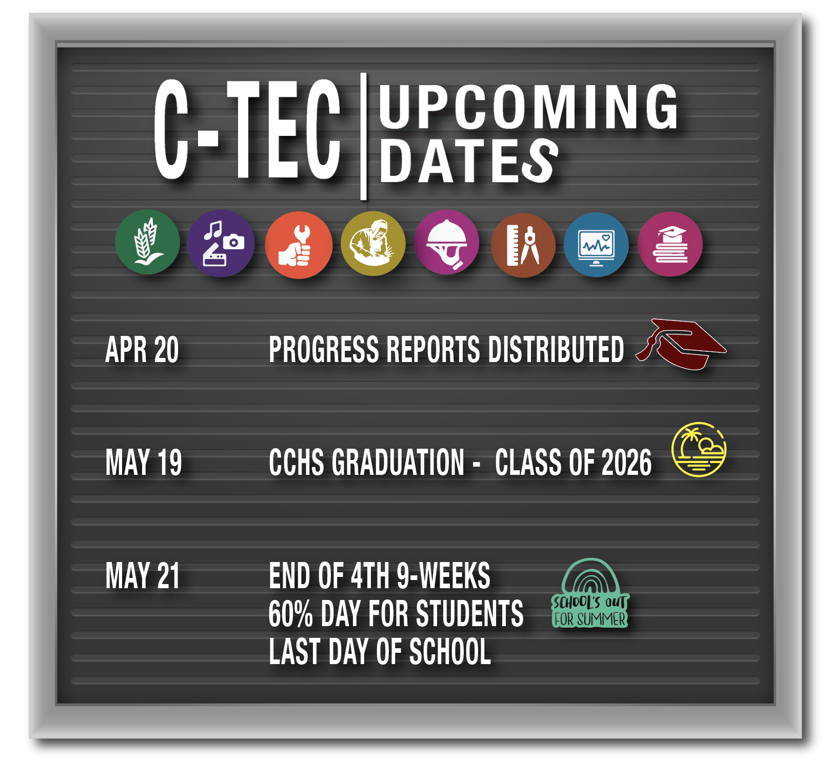 Upcoming Dates to Remember