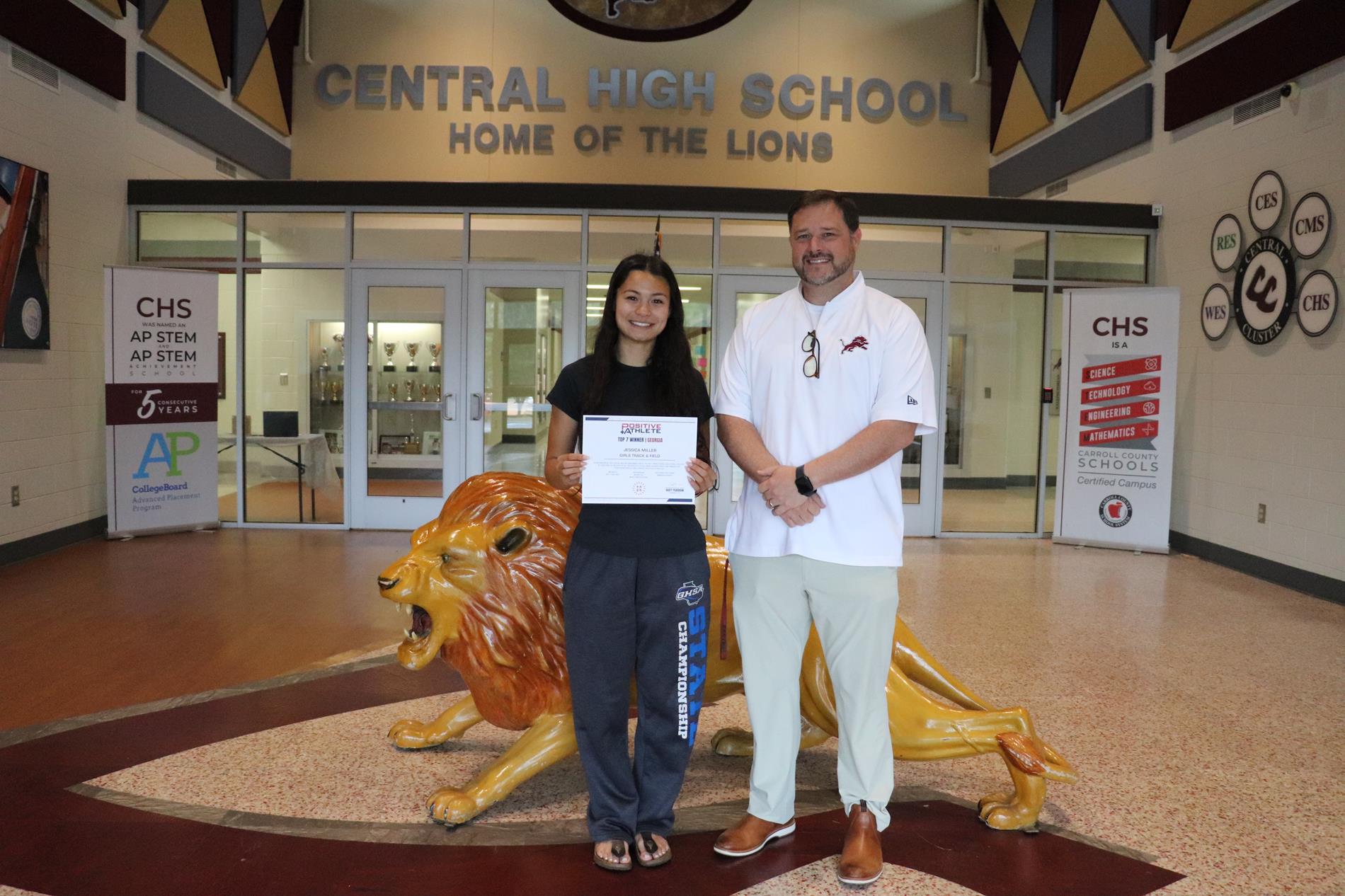 Jessica Miller named to the Top 7 West Georgia Region Most Positive Athletes