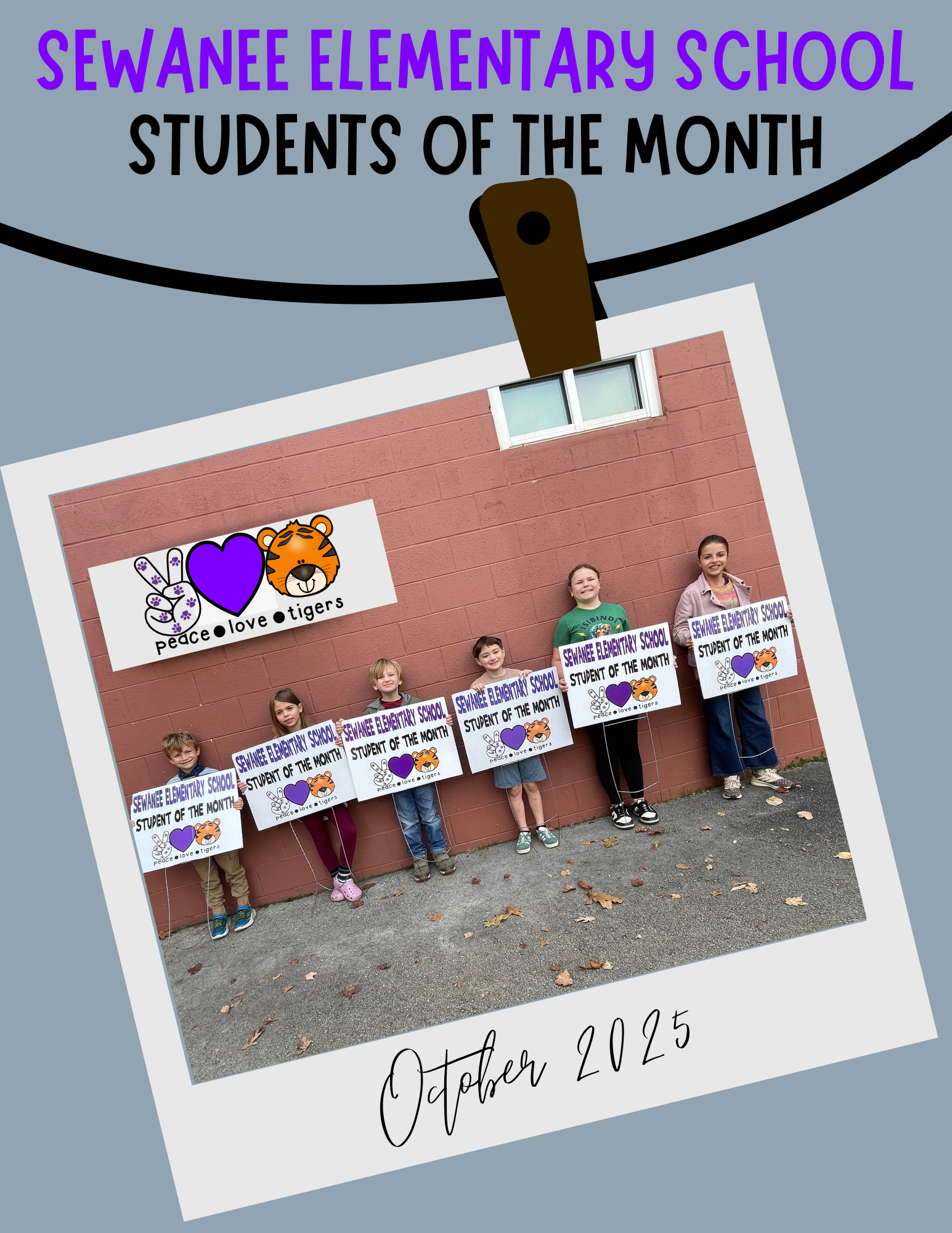 Students of the Month for October 2025