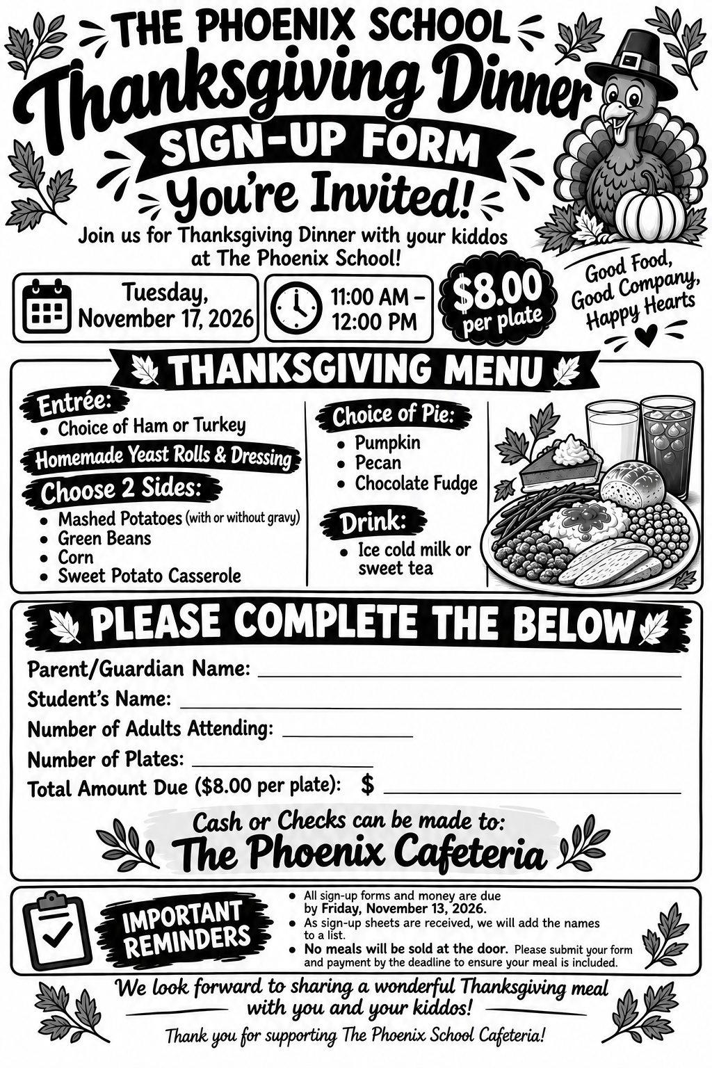 Signup Sheet