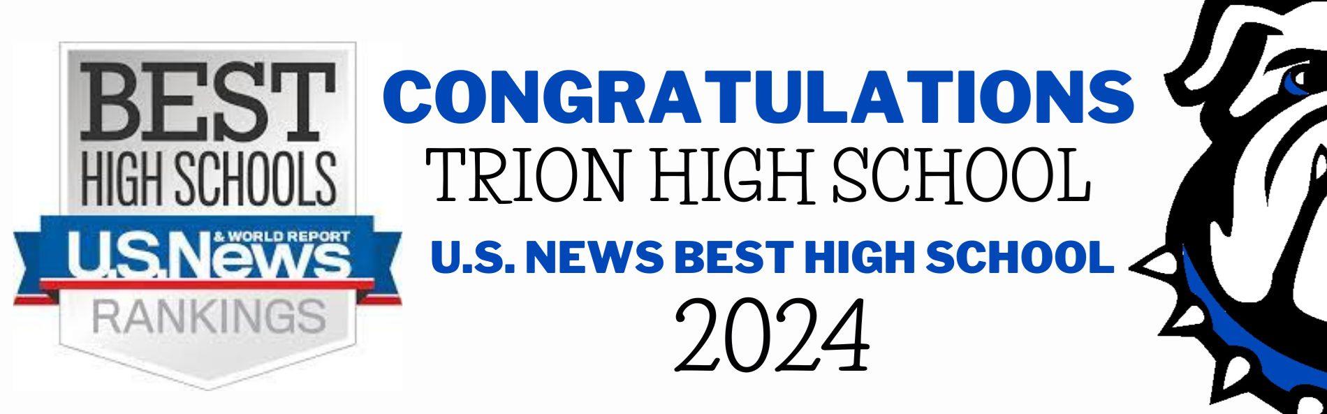 THS IS RECOGNIZED BY US NEWS FOR BEST HIGH SCHOOL