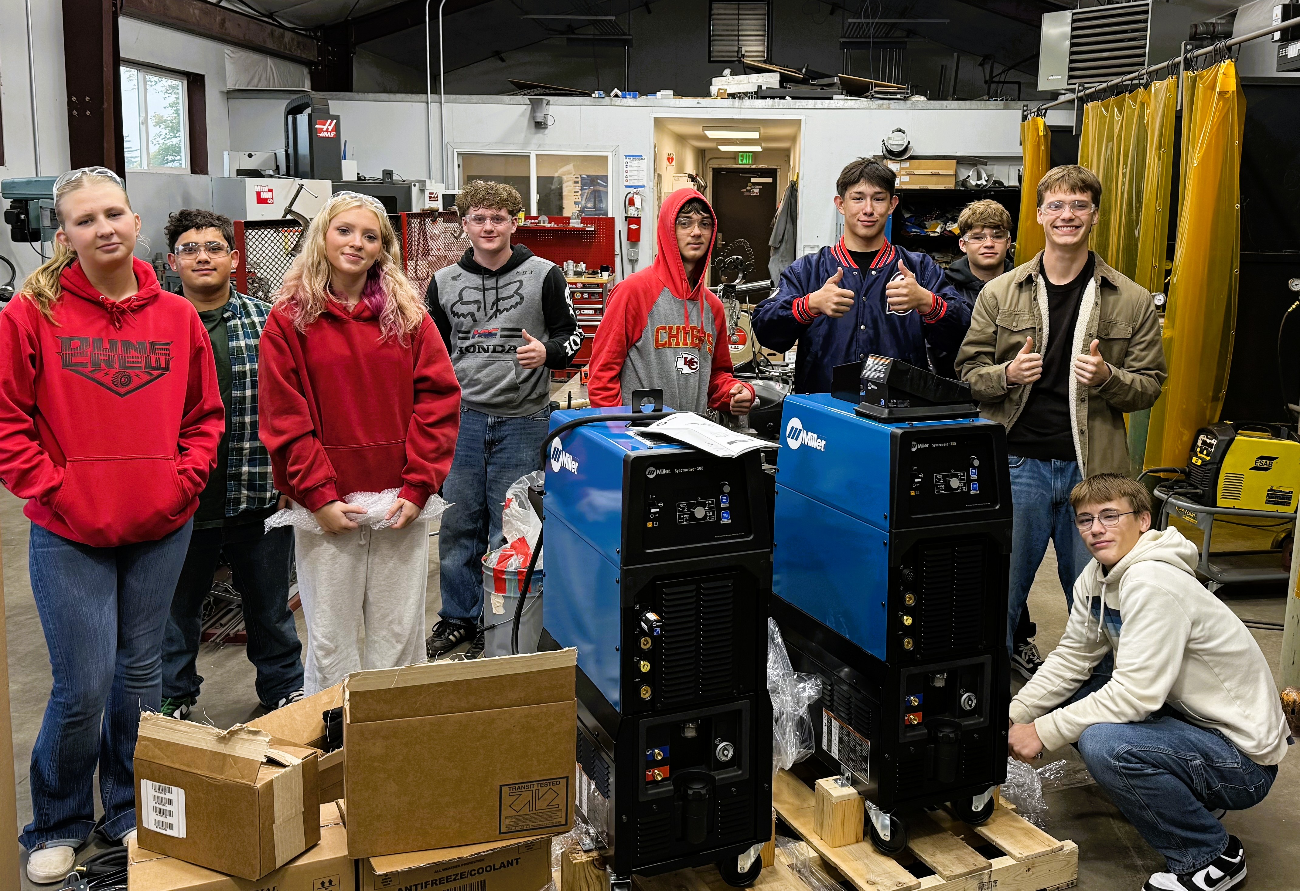 Advanced Welding Students