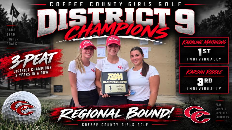 Girls Golf District Champs