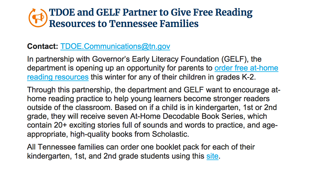 Free Reading Resources for K-2 