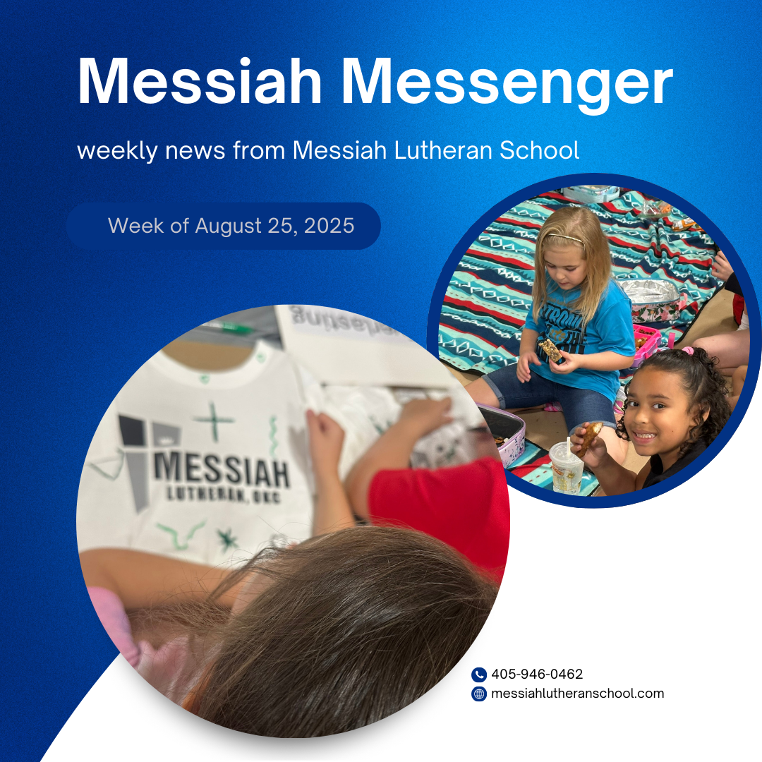 Messiah Messenger for the week of August 25, 2025