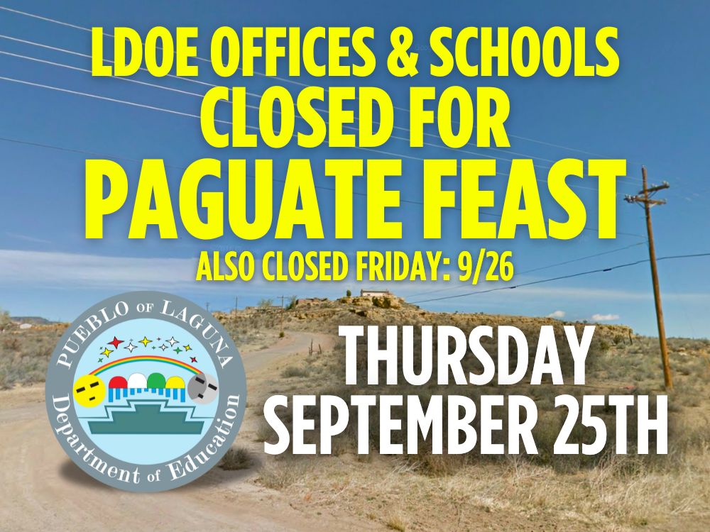 LDOE CLOSED Thursday, September 25th (Also closed Friday, September 26th)