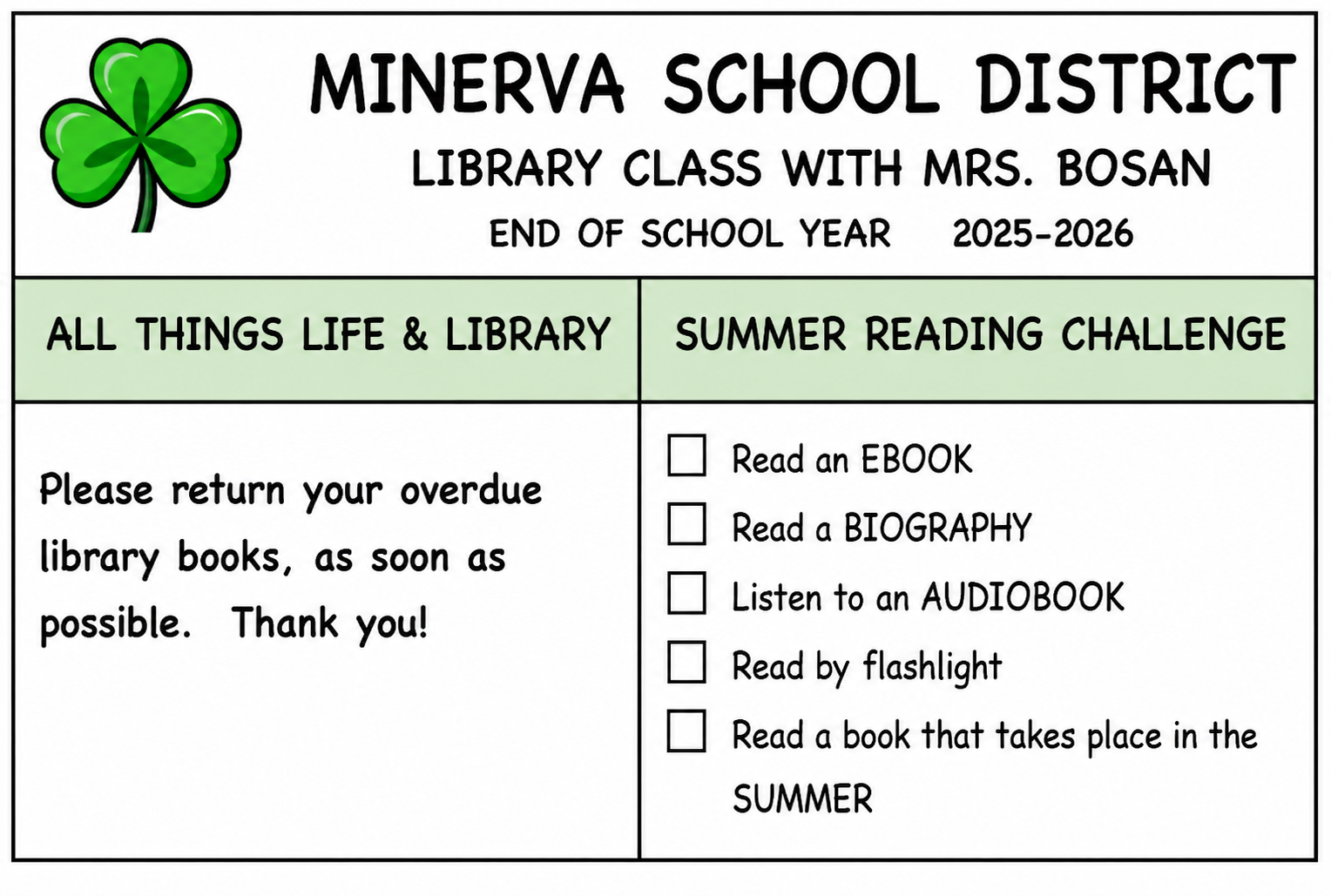 Library News Flyer Library News Flyer
