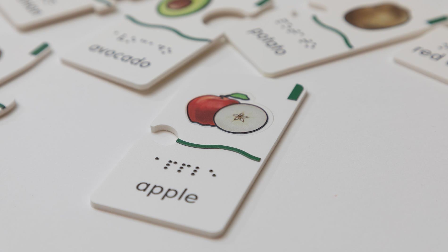 a photo of memory puzzles fruits & veggies