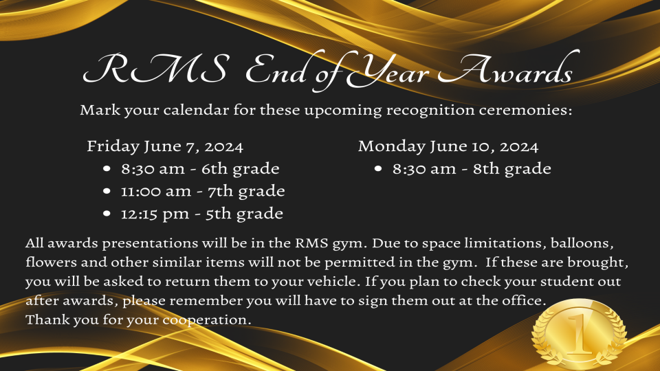 dates of end of year awards