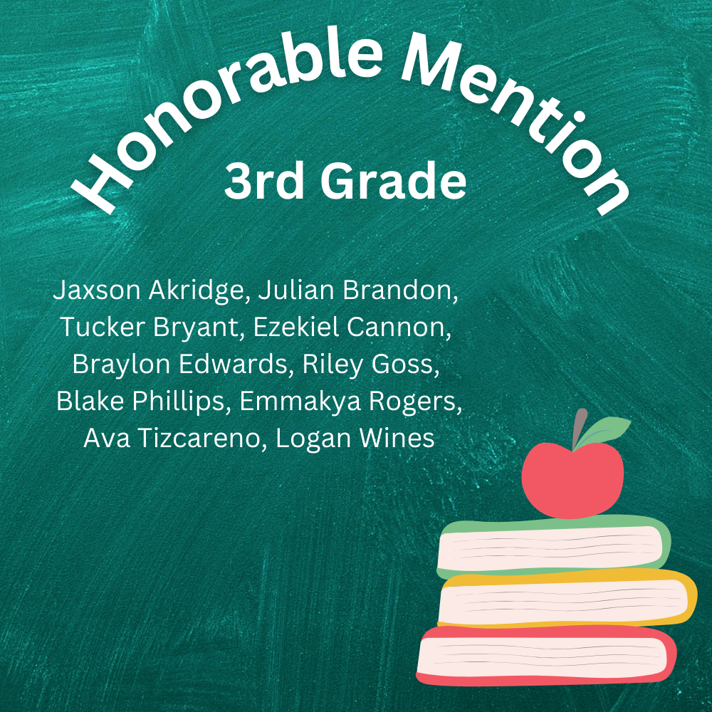 3rd Grade Honorable Mention