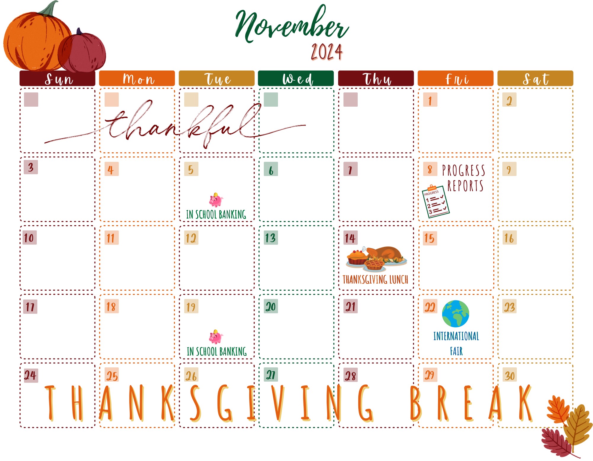 November Calendar