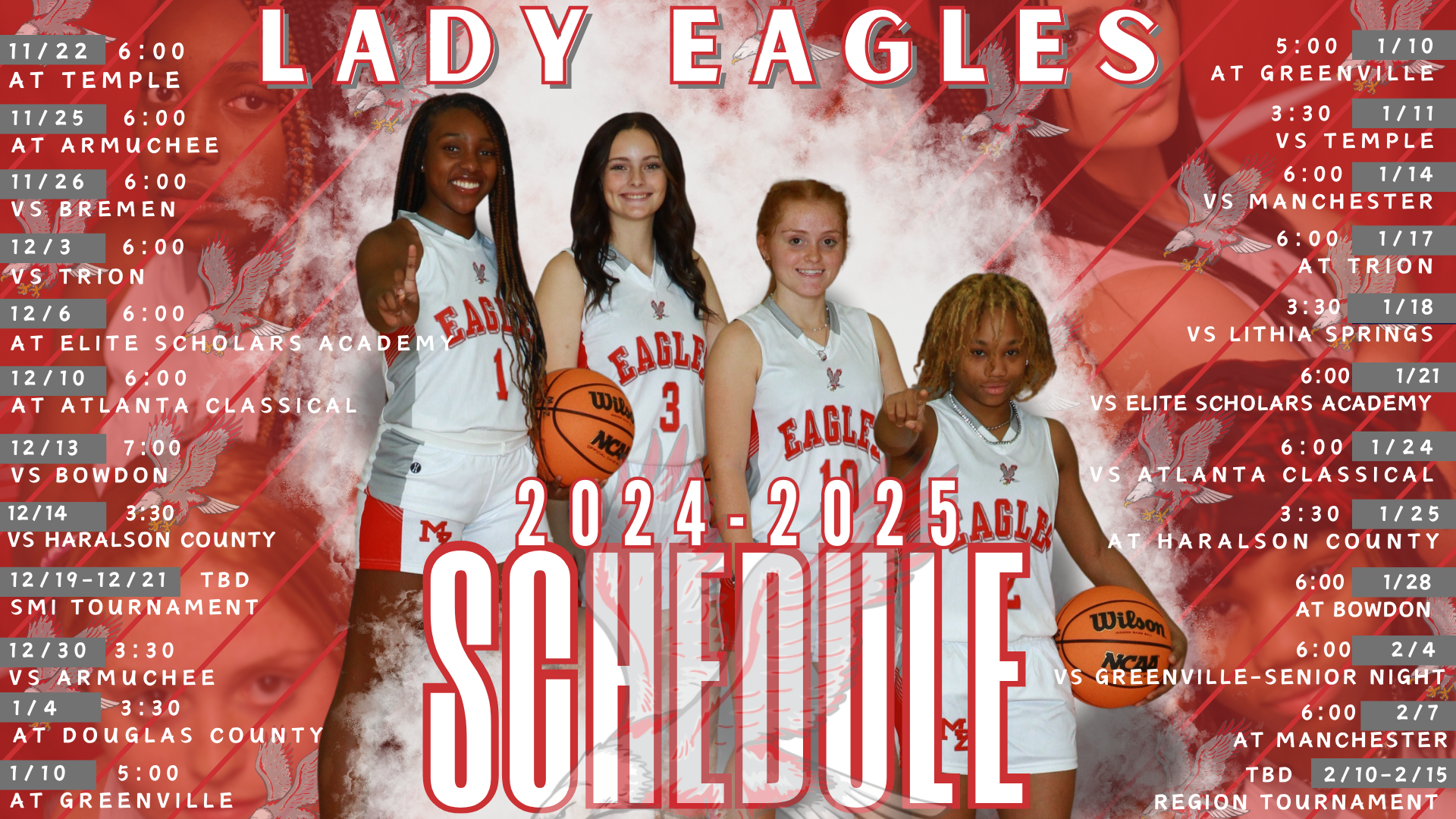 Girls Basketball schedule