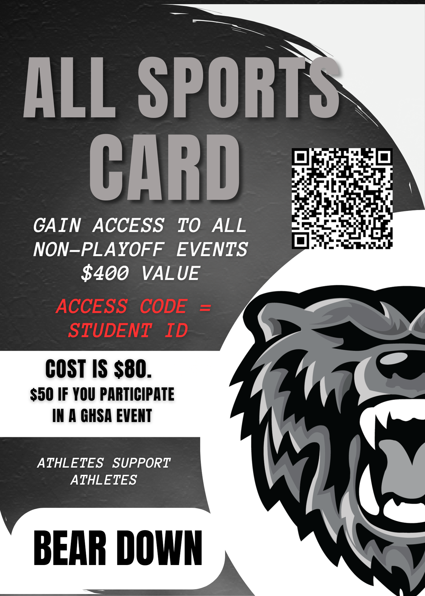 Student All Sports Card Information