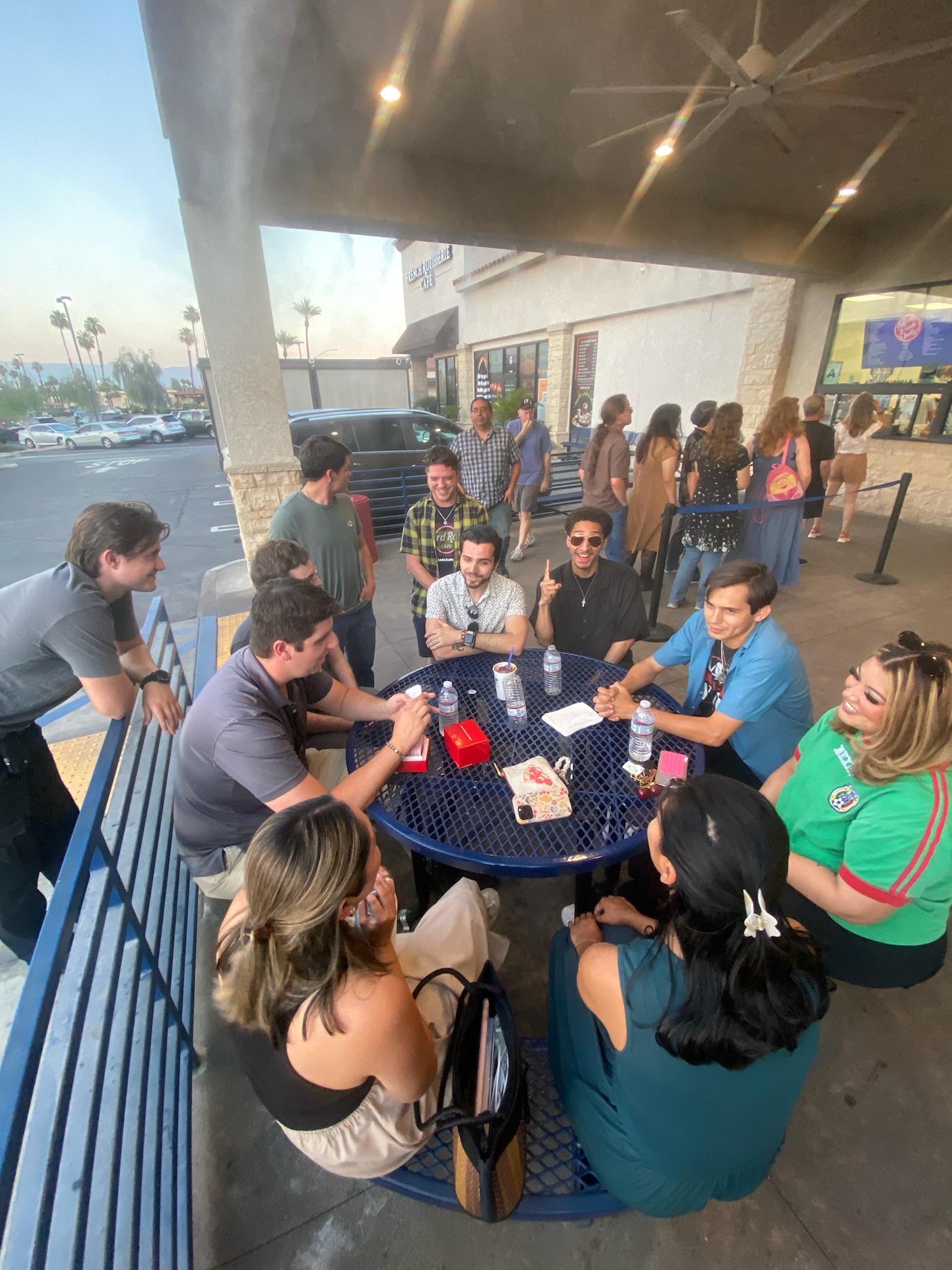 Young adults meet up at Handel's in Palm Desert