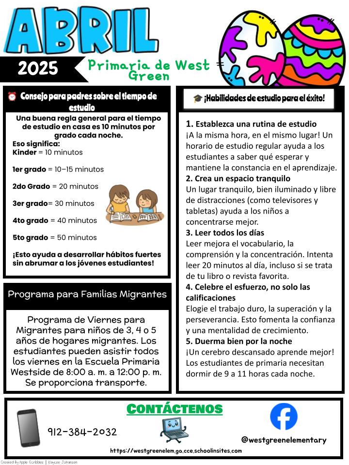 APRIL NEWS (SPANISH)