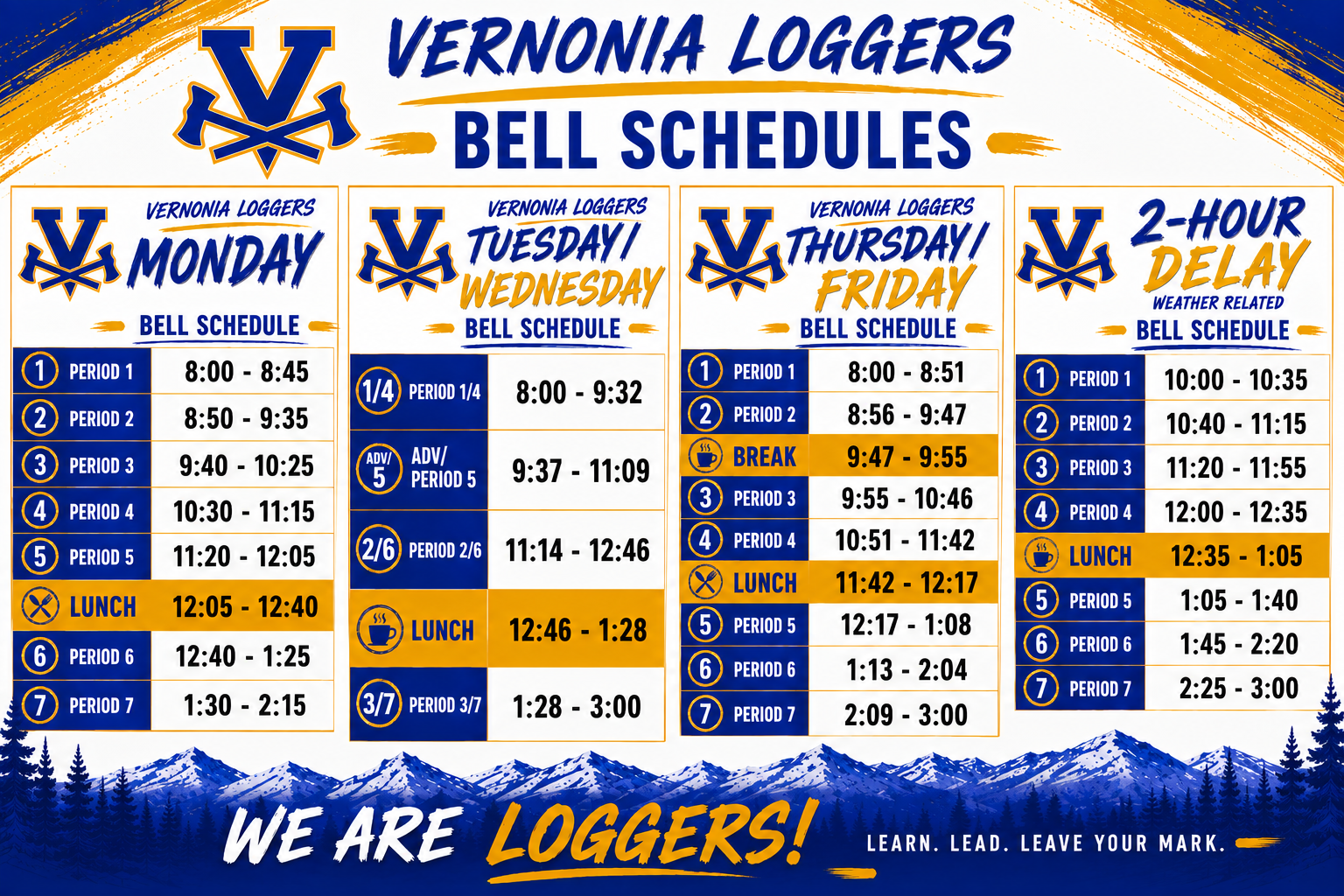 bell schedule