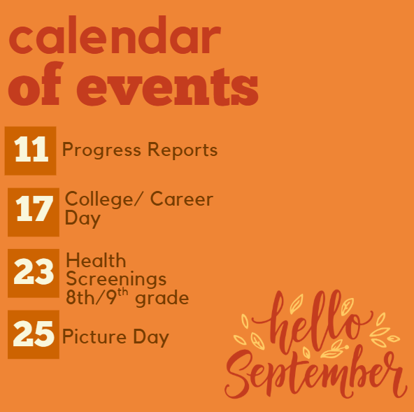 calendar of events