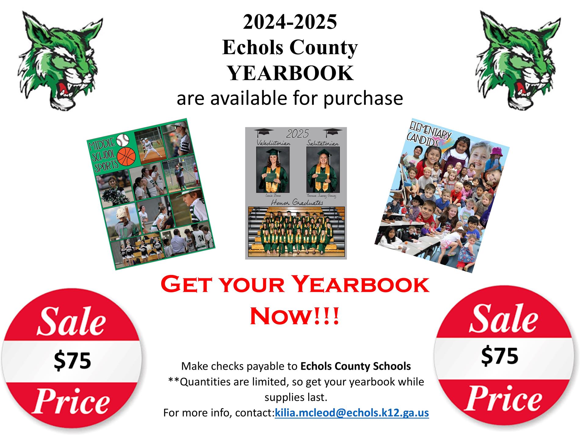 24-25 Yearbook Sale Flyer