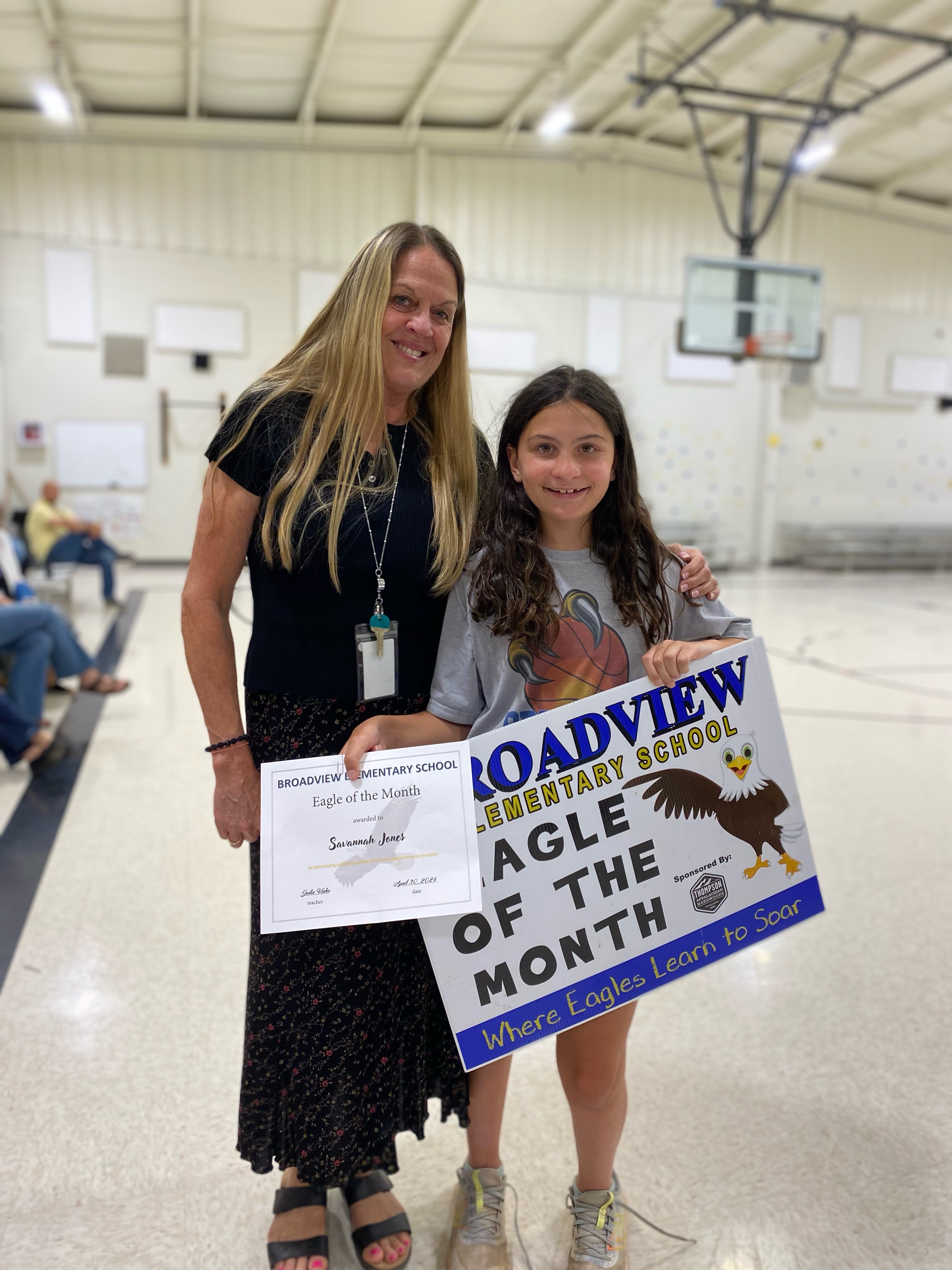 Fourth Grade Eagle of the Month