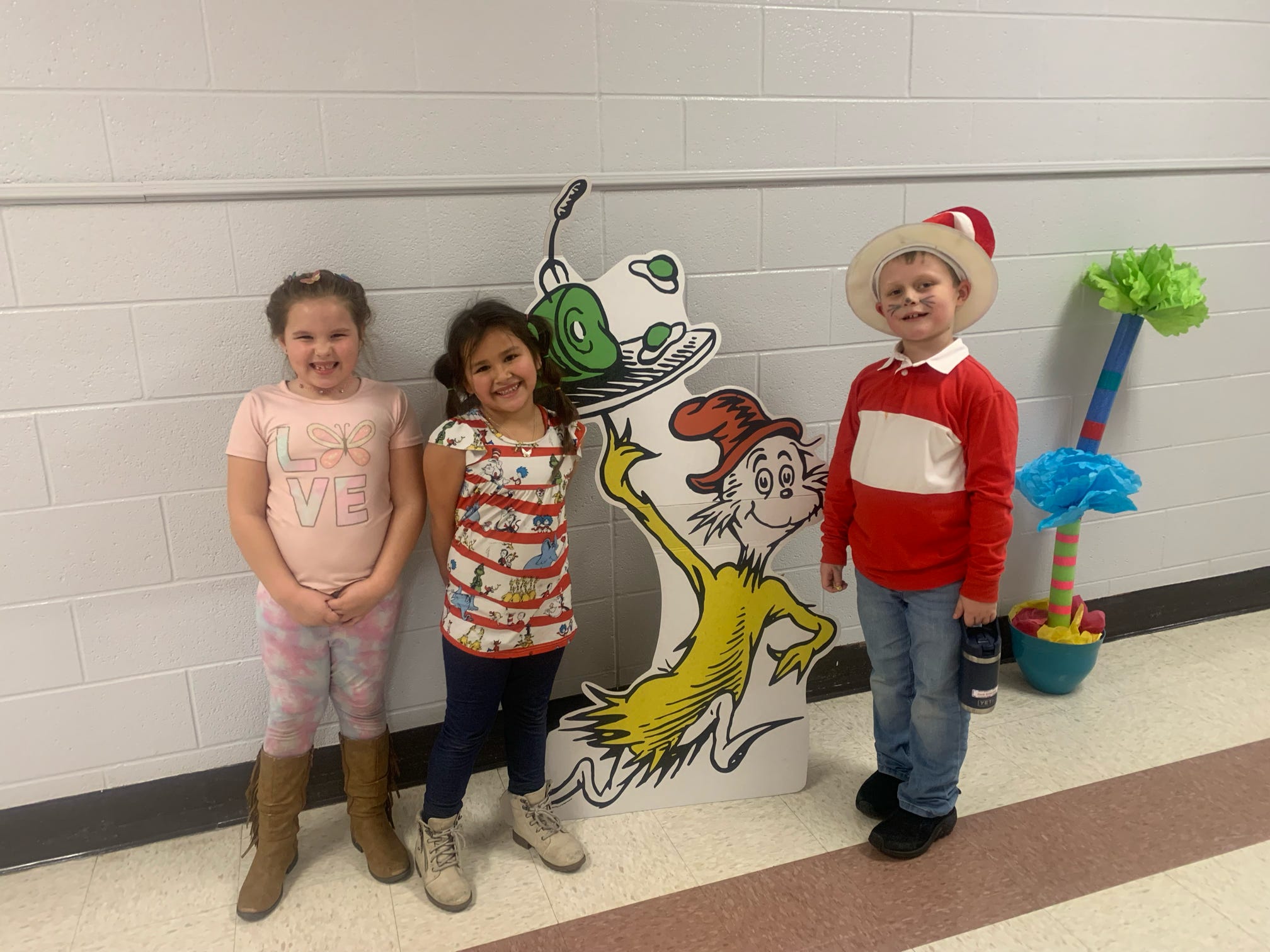 The Cat in the Hat Thursday: Students wore crazy hats or crazy hair to celebrate Read Across America Week.
