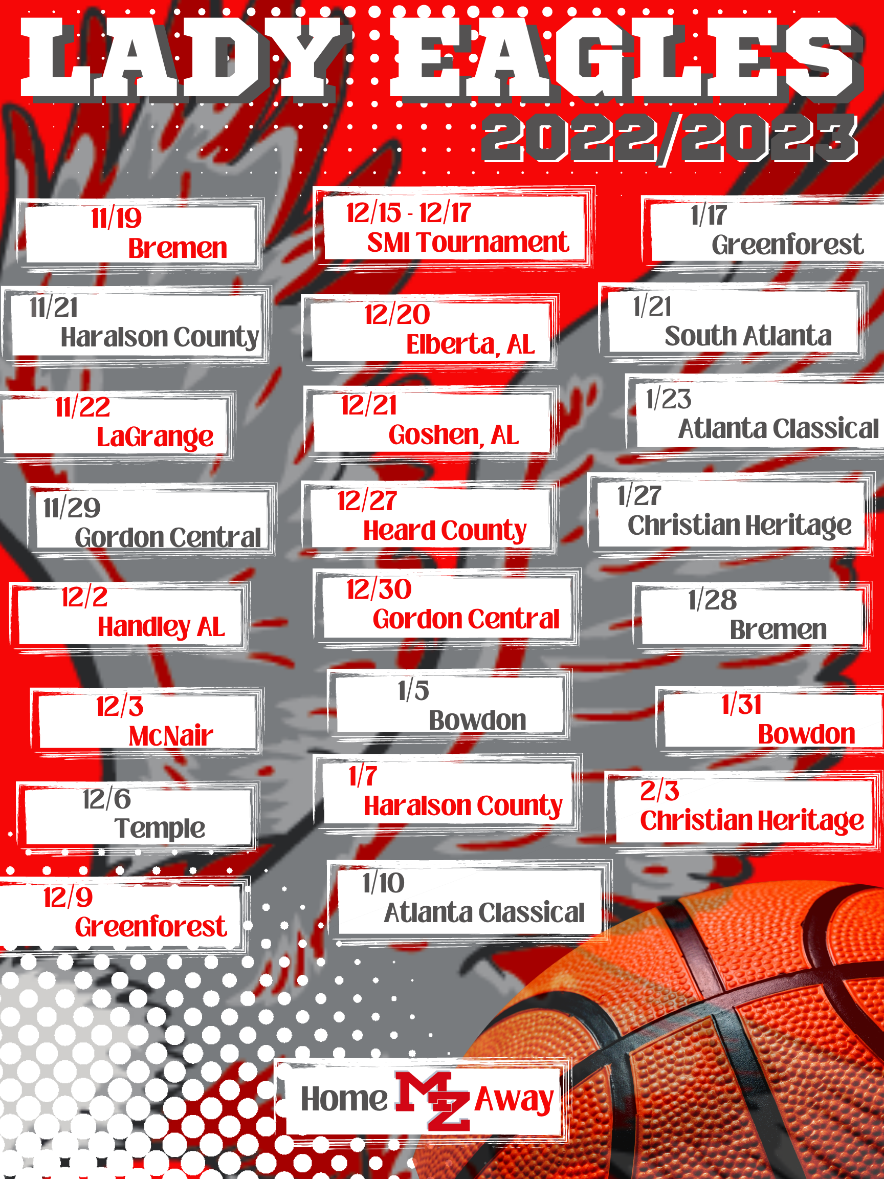 Lady Eagles Basketball schedule Lady Eagles Basketball schedule