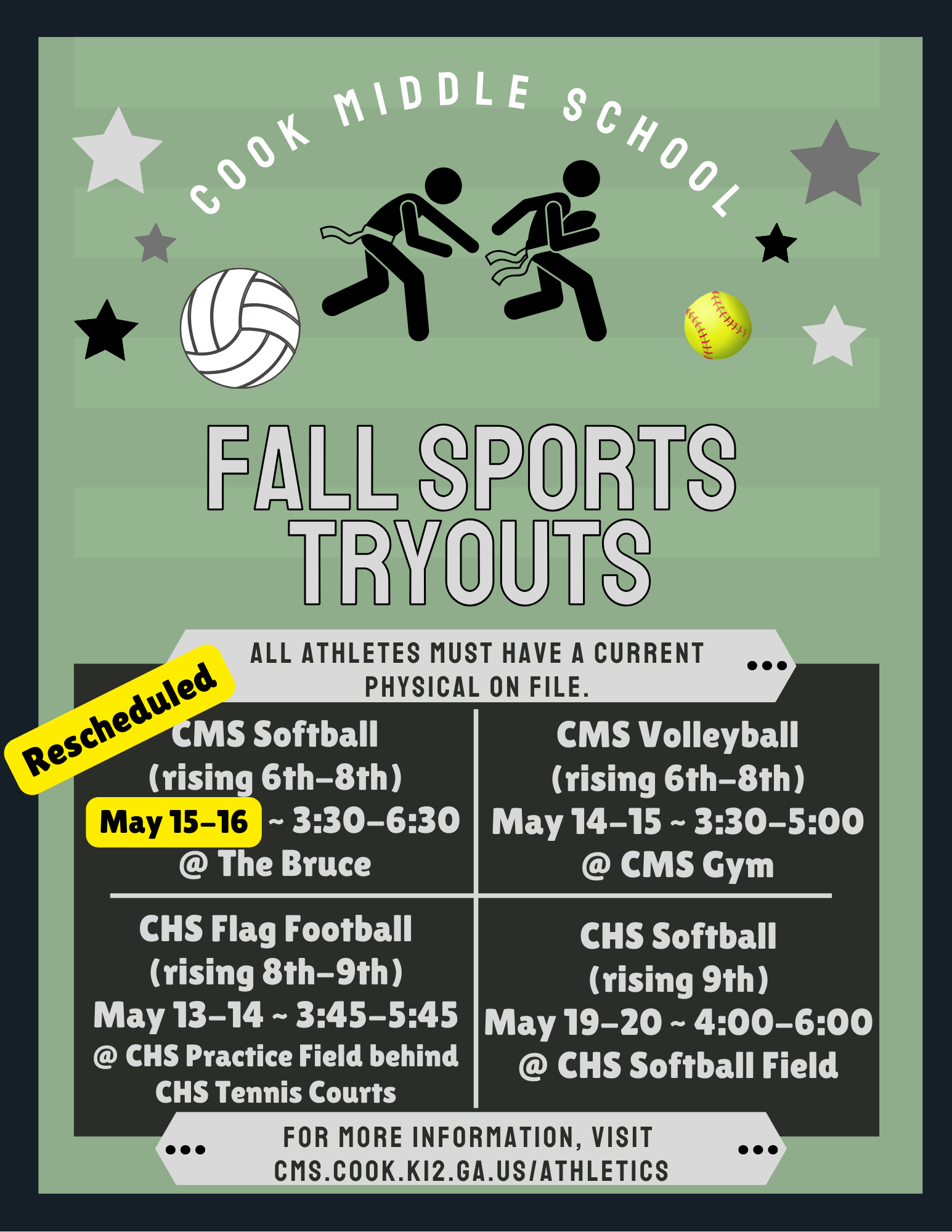 Fall Sports Tryouts